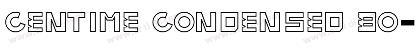 centime condensed bo字体转换